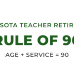 Minnesota Rule of 90 graphic showing age plus service equals 90