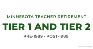 Minnesota TRA Tier I vs Tier II retirement eligibility comparison chart