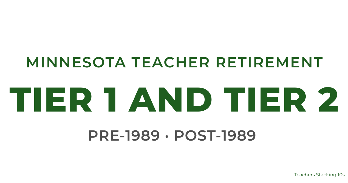 Minnesota TRA Tier I vs Tier II retirement eligibility comparison chart
