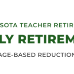 Minnesota TRA early retirement age-based reduction guide graphic