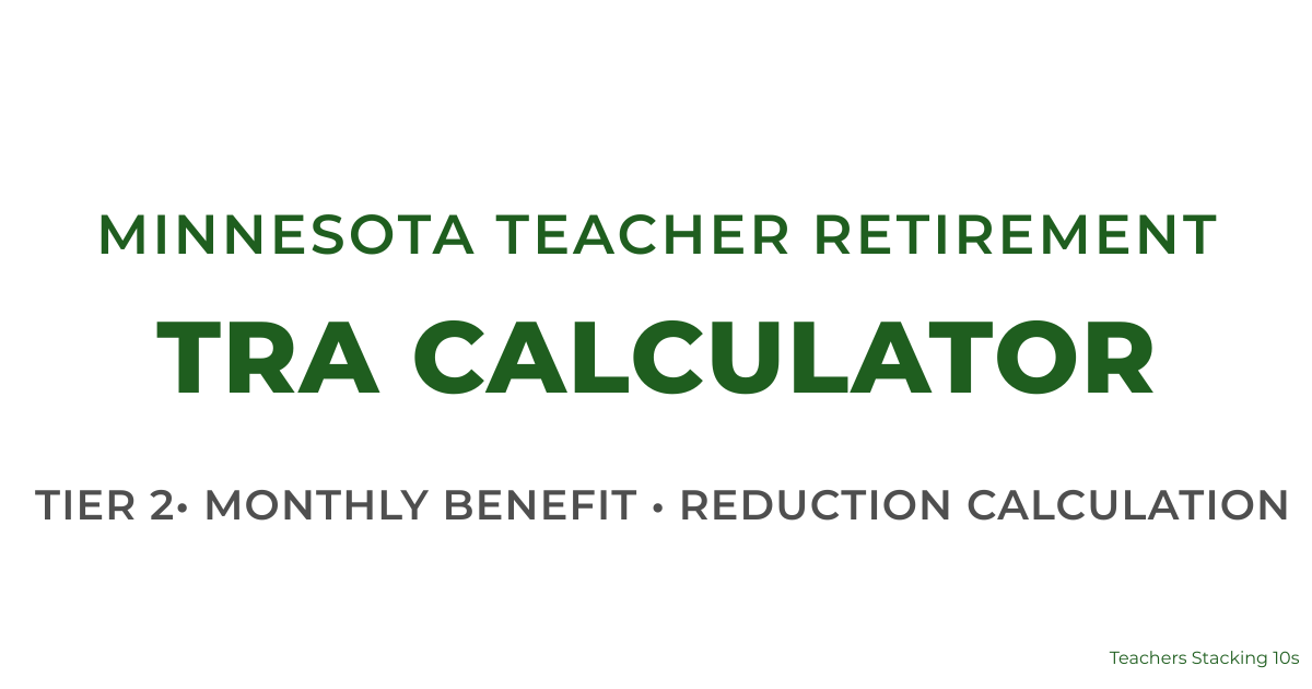 Minnesota TRA Pension Calculator